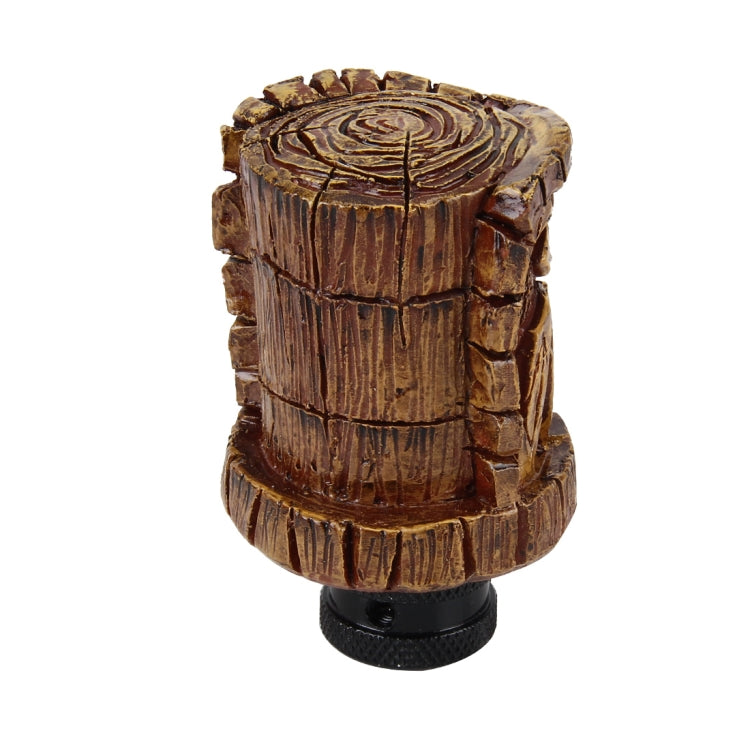 Universal Wood Avatar Shape Car Shift Lever Resin Modified Gear Knobs, Wood Avatar Shape