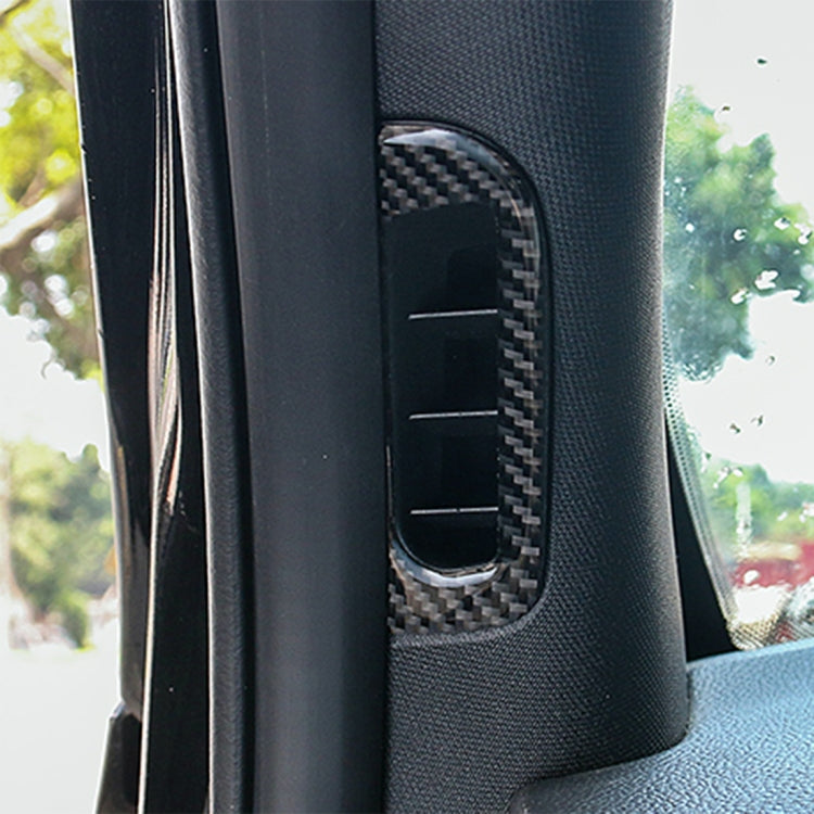 2 PCS Car A Column Air Outlet Carbon Fiber Decorative Sticker for Jeep Grand Cherokee, Air Outlet