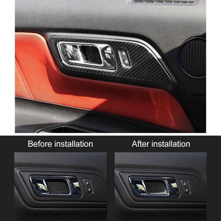 2 PCS Car Door Bowl Decorative Sticker for Ford Mustang 2015-2020, Door Bowl