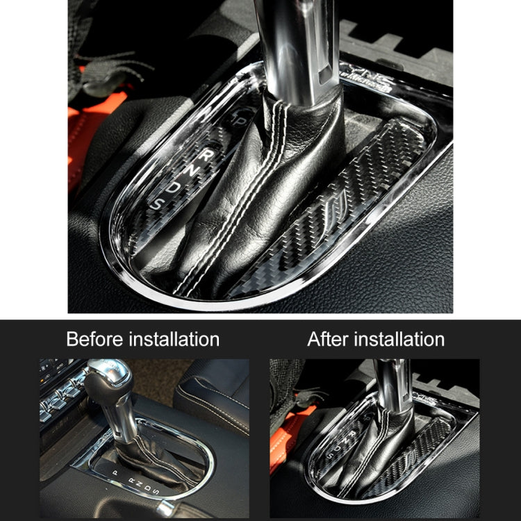 2 PCS Car Gear Panel Decorative Sticker for Ford Mustang 2015-2020, Gear Panel