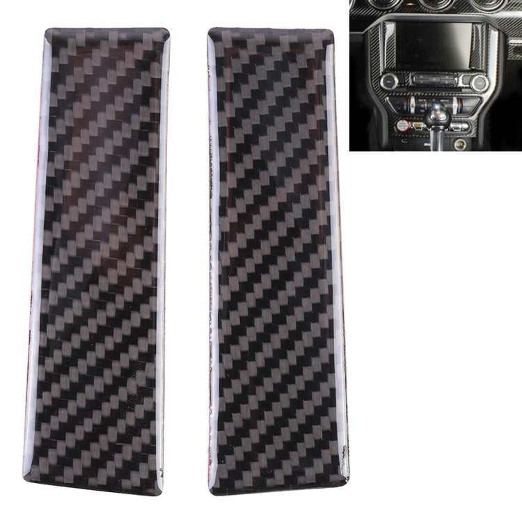 2 PCS Car Central Display Panel Decorative Sticker for Ford Mustang 2015-2020, Central Display Panel