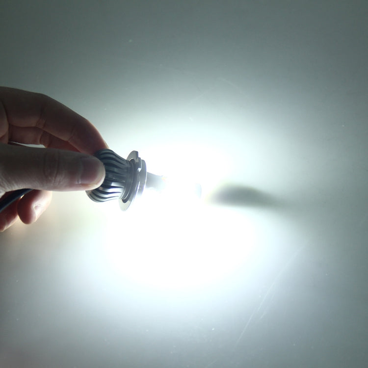 2 PCS 9006 HB4 6W 400LM Car LED Three-side COB Chips Fog Light Lamp Replacement, (White Light+Yellow Light), 9006 HB4
