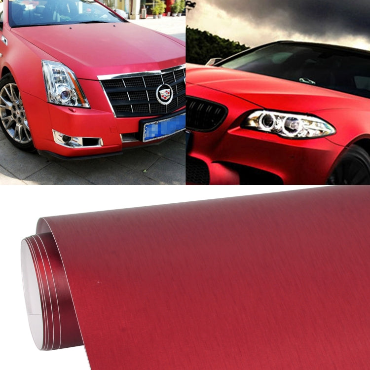 1.52 * 0.5m Waterproof PVC Wire Drawing Brushed Chrome Vinyl Wrap Car Sticker Automobile Ice Film Stickers Car Styling Matte Brushed Car Wrap Vinyl Film, CMS3354, CMS3354D, CMS3354E, CMS3354G, CMS3354J, CMS3354M, CMS3354R, CMS3354S, CMS3354TB, CMS3354TT