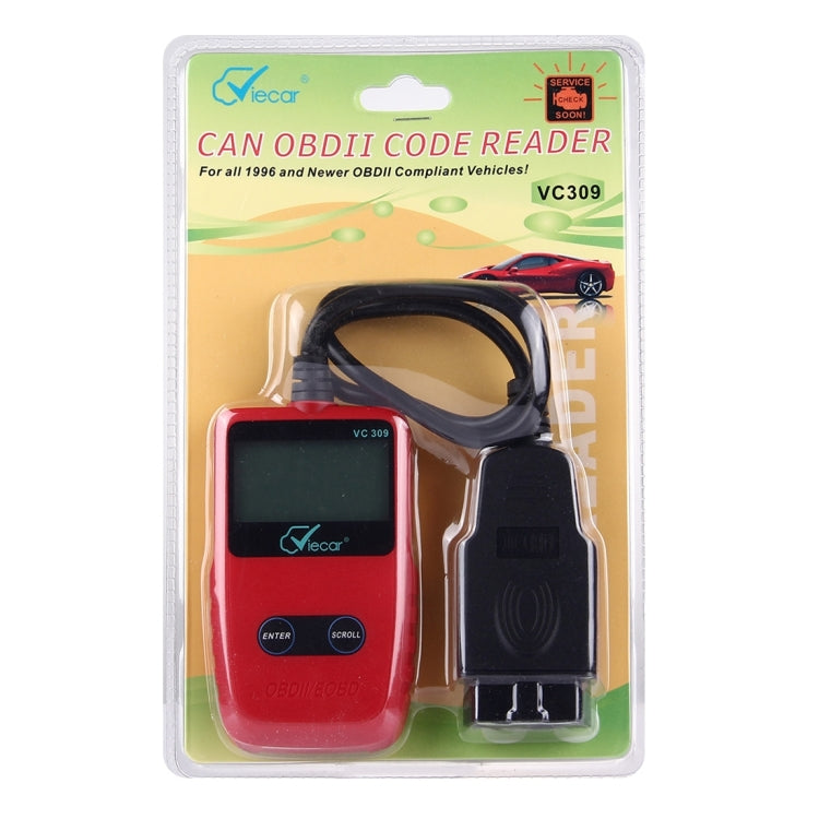 أداة تشخيص أعطال السيارات Viecar CV309 OBDII EOBD، ماسح رموز الأعطال، CV309