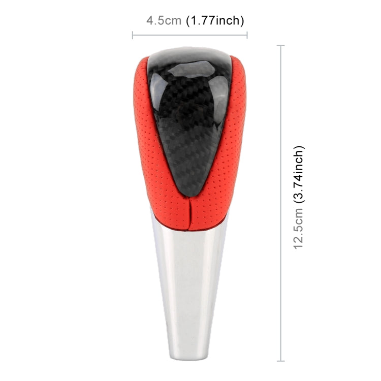 Universal High Carbon Fiber Texture Leather Hole Pattern Car Gear Shift Knob Modified Shifter Lever Knob, CMS3610A, CMS3610B, CMS3610C, CMS3610D