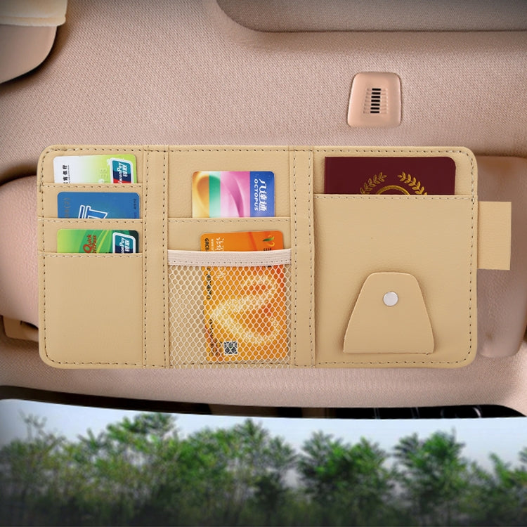 Universal Car Sun Visor Board Paper Tissue Box CD Storage Case Holder Card Bag Organizer, without Zipper (Black), without Zipper (Yellow)