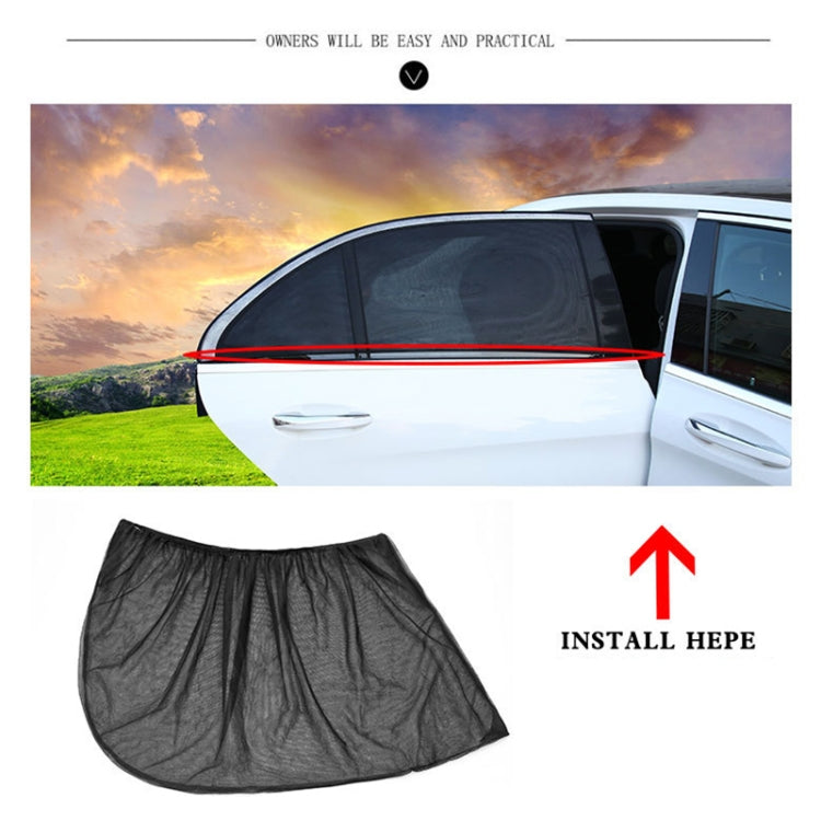2 PCS Car Rear Window Net Yarn Sunscreen Insulation Window Sunshade Cover, Size: 113*50cm, Size: 122*70cm