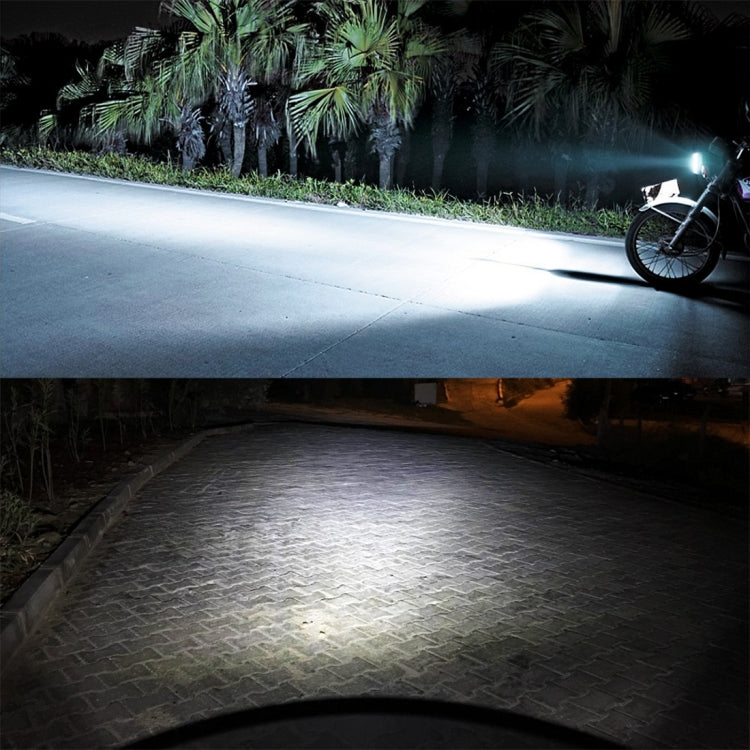 P15D/H6M 1000LM 72W 6000K White Light 2-LED 3570 Bulbs Motorcycle Headlights, DC 12-24V, P15D/H6M