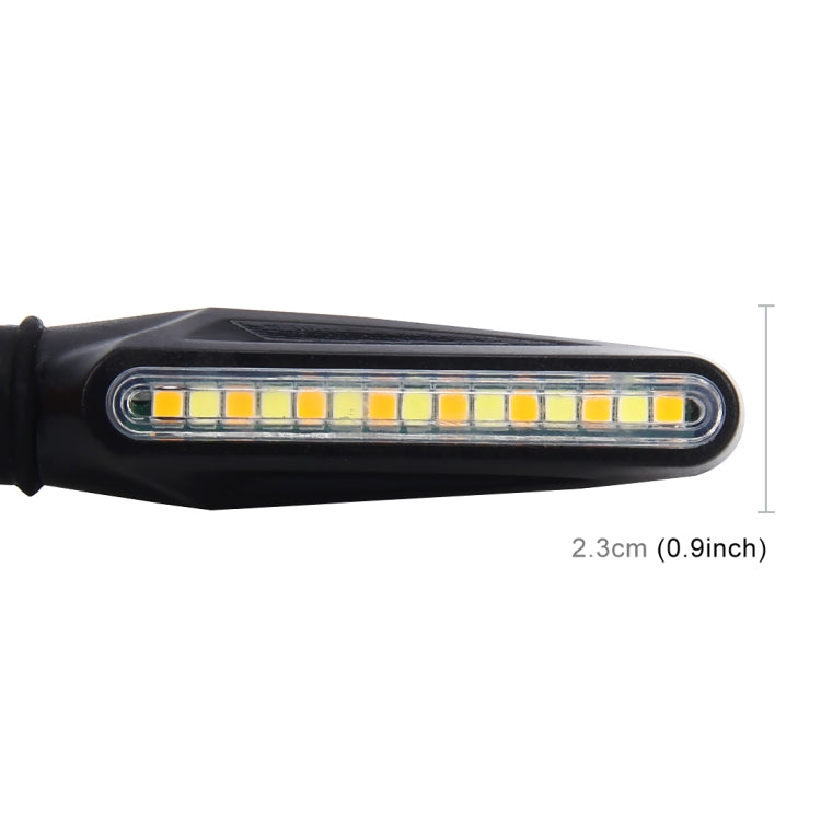 4 قطع من مصابيح إشارة الانعطاف LED للدراجات النارية بجهد 12 فولت، 15 مصباح LED أصفر + أبيض، مؤشر وامض، 15 مصباح LED