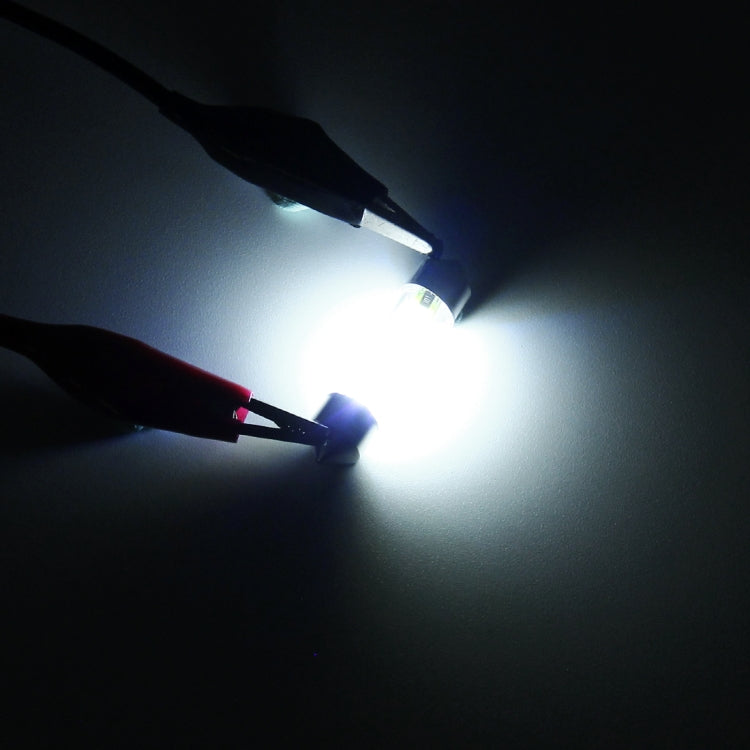 10 PCS 41mm 1W 6000K White Light Car Dome Lamp License LED Reading Light, DC 12V, 41mm