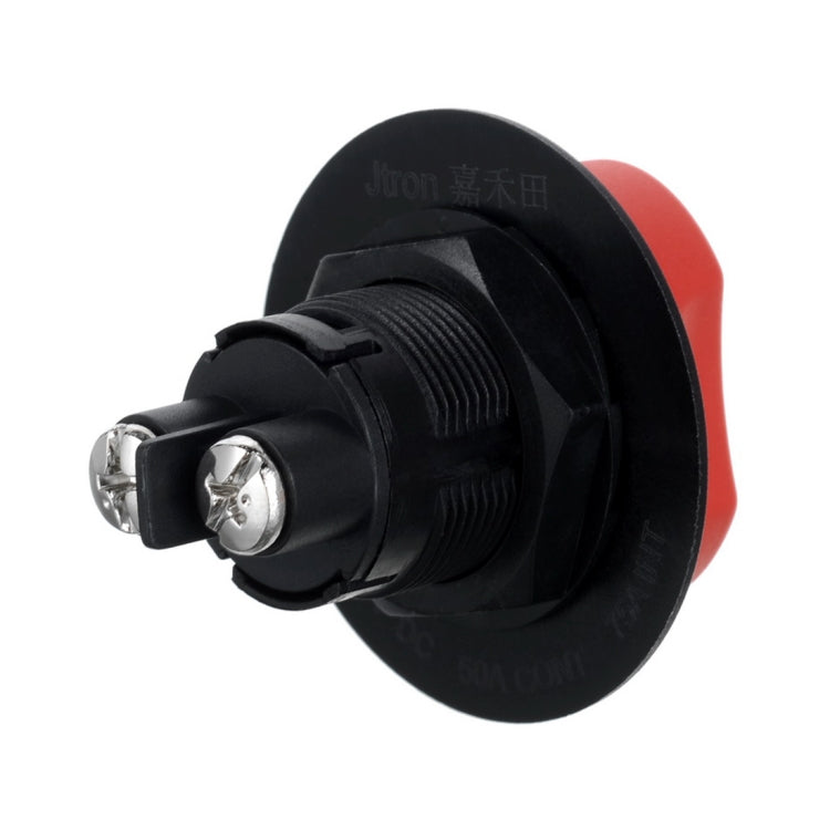 Jtron On/Off Car Battery Switch Car Battery Master Switch MAX DC 50V 50A CONT 75A INT Use for Cars / Off-road Vehicle / Truck, DC 50V 50A