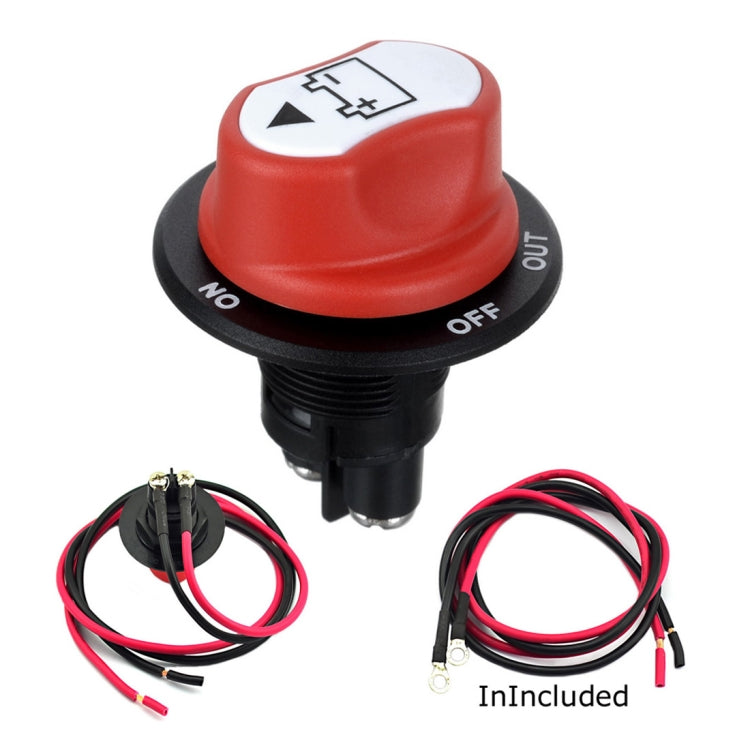 Jtron On/Off Car Battery Switch Car Battery Master Switch MAX DC 50V 50A CONT 75A INT Use for Cars / Off-road Vehicle / Truck, DC 50V 50A