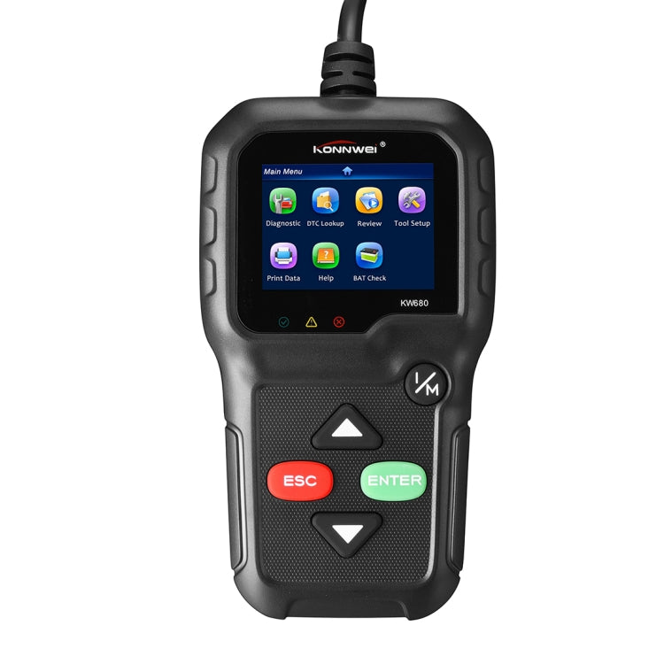 KONNWEI KW680 Mini OBDII Car Auto Diagnostic Scan Tools Auto Scan Adapter Scan Tool (Can Detect Battery and Voltage, Only Detect 12V Gasoline Car), KW680