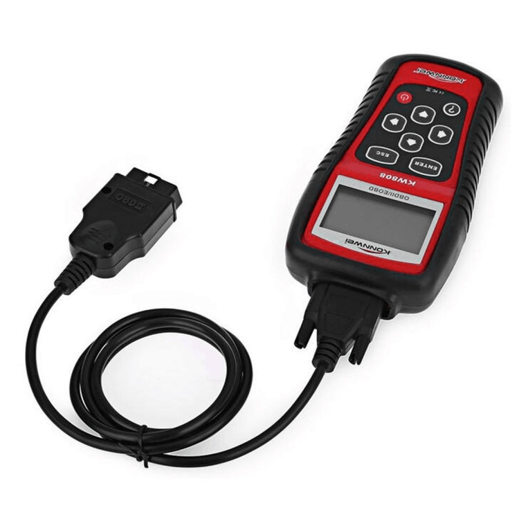 KONNWEI KW808 EOBD / OBDII Car Auto Diagnostic Scan Tools CAN Code Reader Scanner Auto Scan Adapter Scan Tool (Can Only Detect 12V Gasoline Car), KW808