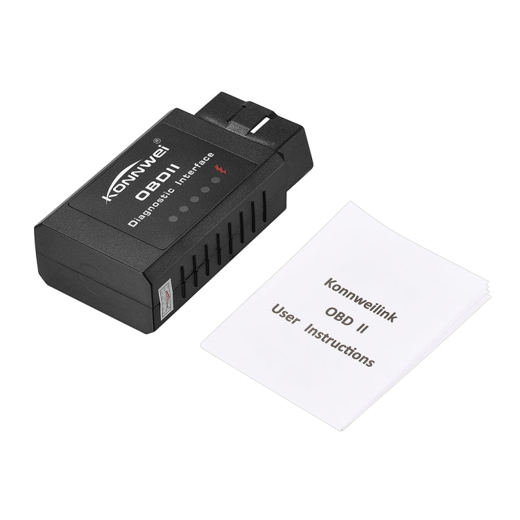 KONNWEI KW910 Android Phone Dedicated OBDII Car Auto Diagnostic Scan Tools Auto Scan Adapter Scan Tool Support 6 Protocols (Can Only Detect 12V Gasoline Car), KW910