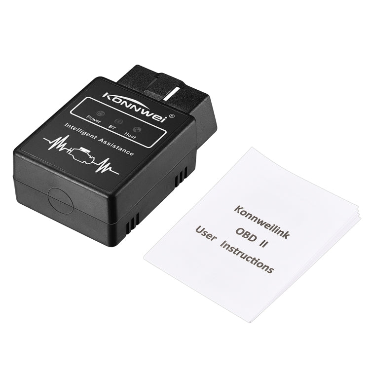 KONNWEI KW912 Android Phone Dedicated OBDII Car Auto Diagnostic Scan Tools Auto Scan Adapter Scan Tool Support 6 Protocols (Can Only Detect 12V Gasoline Car), KW912