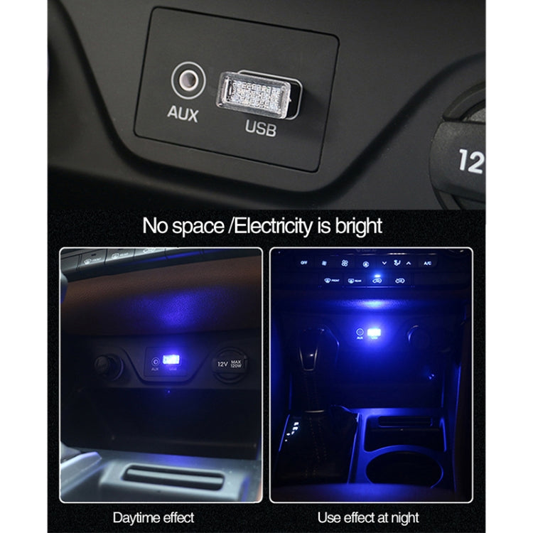 Universal PC Car USB LED Atmosphere Lights Emergency Lighting Decorative Lamp, Ice Blue, Blue Light, Pink Light, Green Light, Red Light, White Light, Yellow Light