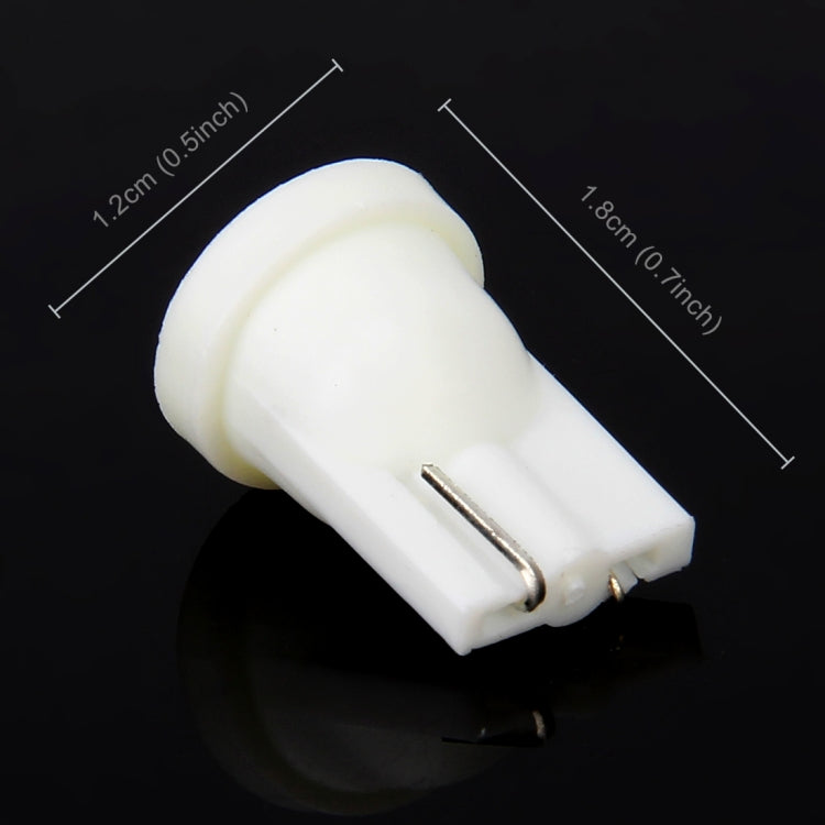 10 PCS T10/W5W/194/501/168 0.4W 20LM 6500K COB Bulbs Car Reading Lamp Clearance Light, DC 12V, Ice Blue Light, White Light