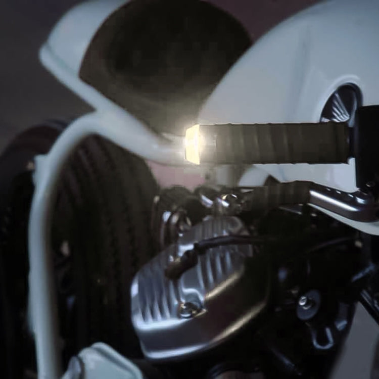 Pair Motorcycle Turn Signal Light Grip Bar Plug Strobe Side Marker End LED Handlebar Lamp, Turn Double Light, Blue Light, Pink Light, Green Light, Red Light