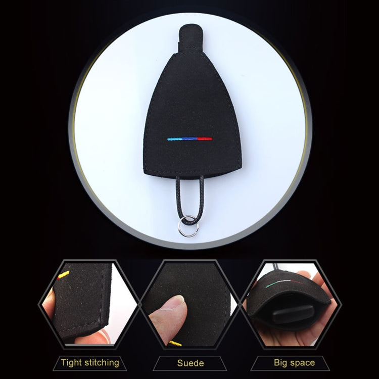 Universal Car Remote Smart Key Case Suede Protective Cover, Black, Blue, Green, Light Blue