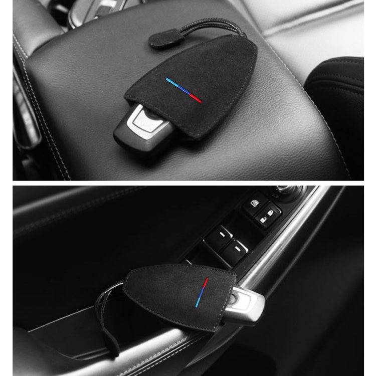 Universal Car Remote Smart Key Case Suede Protective Cover, Black, Blue, Green, Light Blue