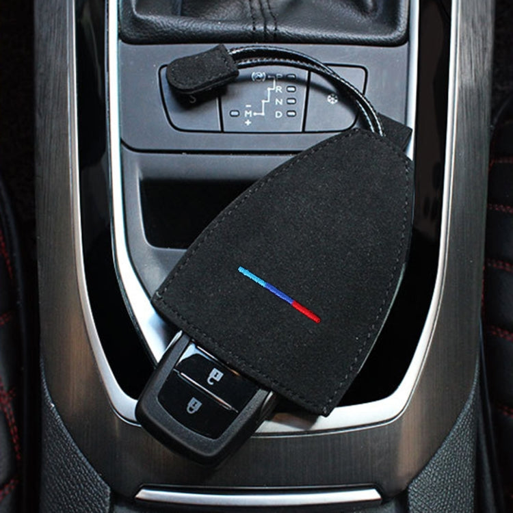 Universal Car Remote Smart Key Case Suede Protective Cover, Black, Blue, Green, Light Blue