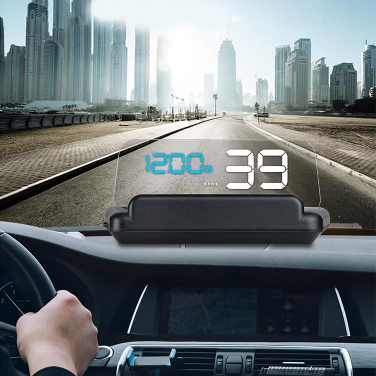 T900 Car GPS HUD Virtual HD Reflection Board Head-up Display, Speed & Driving Distance / Time Display, Over Speed & Voltage & Low Voltage Alarm, Fatigue Driving, T900 Green + White, T900 Blue + White, T900 White