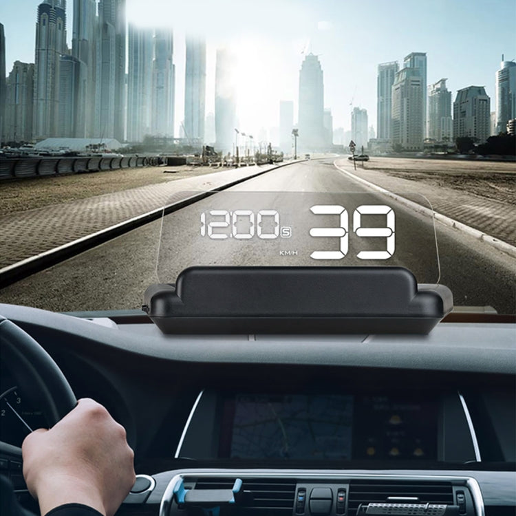 T900 Car GPS HUD Virtual HD Reflection Board Head-up Display, Speed & Driving Distance / Time Display, Over Speed & Voltage & Low Voltage Alarm, Fatigue Driving, T900 Green + White, T900 Blue + White, T900 White