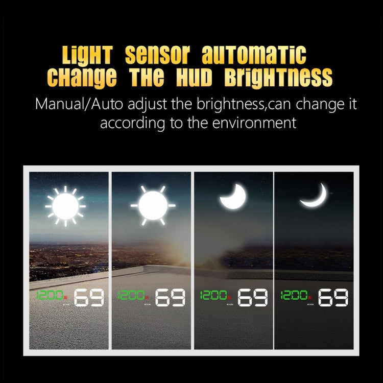T900 Car GPS HUD Virtual HD Reflection Board Head-up Display, Speed & Driving Distance / Time Display, Over Speed & Voltage & Low Voltage Alarm, Fatigue Driving, T900 Green + White, T900 Blue + White, T900 White
