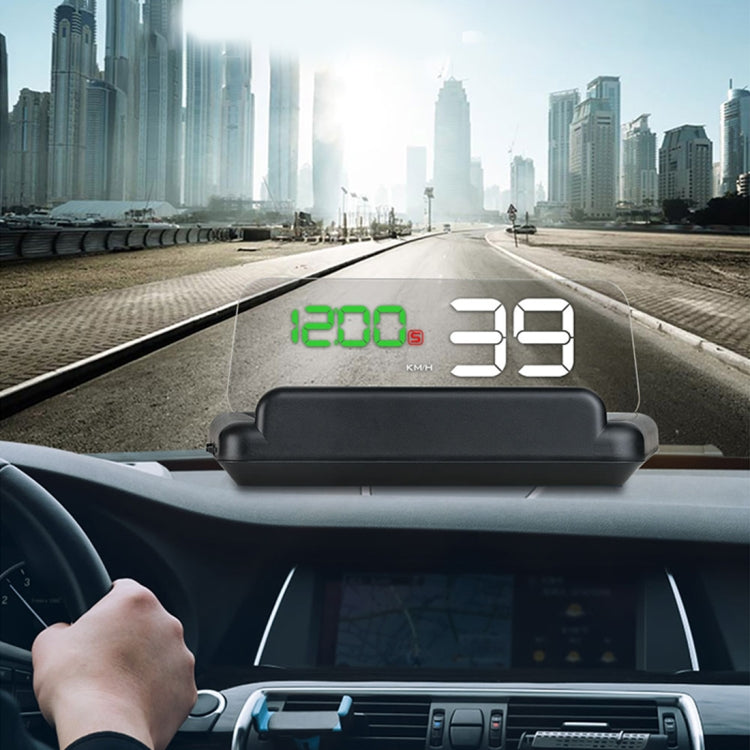 T900 Car GPS HUD Virtual HD Reflection Board Head-up Display, Speed & Driving Distance / Time Display, Over Speed & Voltage & Low Voltage Alarm, Fatigue Driving, T900 Green + White, T900 Blue + White, T900 White