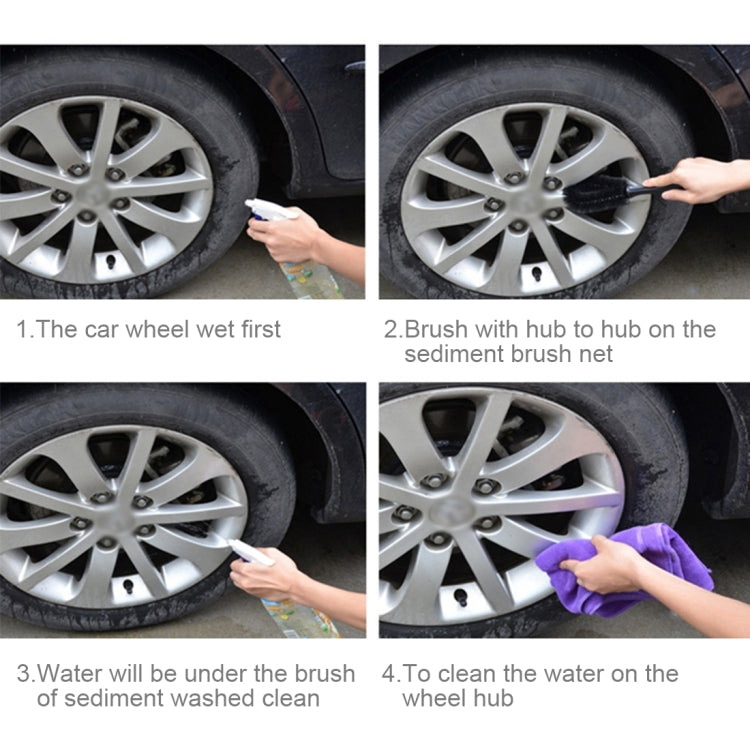 Portable Loop Style Auto Car Vehicle Motorcycle Wheel Tire Rim Hub Scrub Wash Brush Washing Cleaning Tool, CMS5017A, CMS5017B