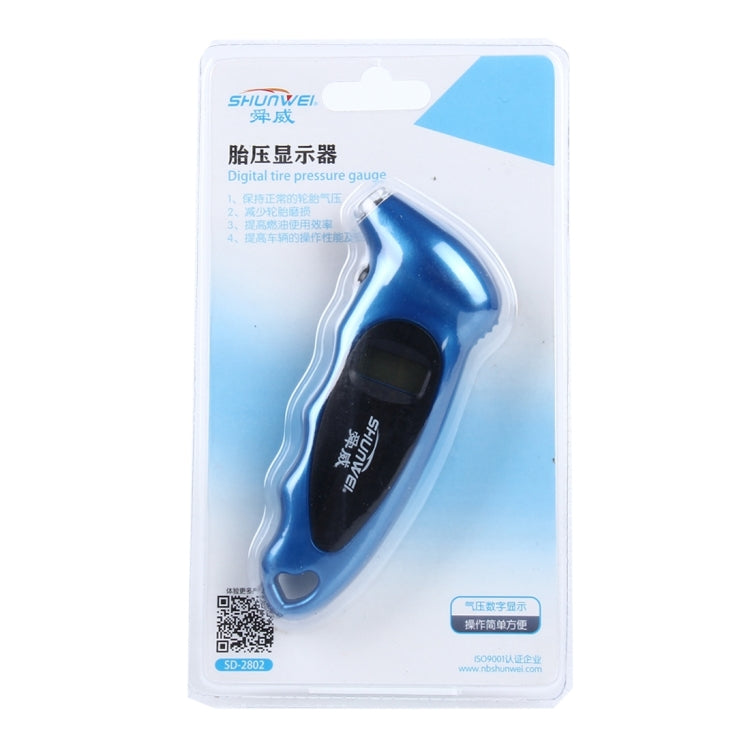 SHUNWEI SD-2802 Digital Tire Pressure Gauge 150 PSI 4 Settings for Car Truck Bicycle with Backlit LCD and Non-Slip Grip, SHUNWEI SD-2802