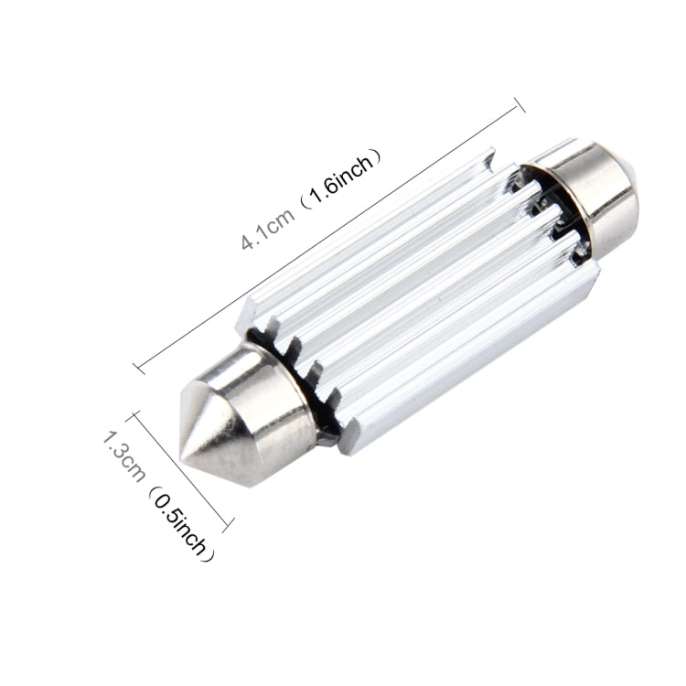 2 PCS 3.5W 250 LM 6000K 41MM 12 SMD-2835 LEDs Bicuspid Port Decoding Car Dome Lamp LED Reading Light, DC 12V, 41MM