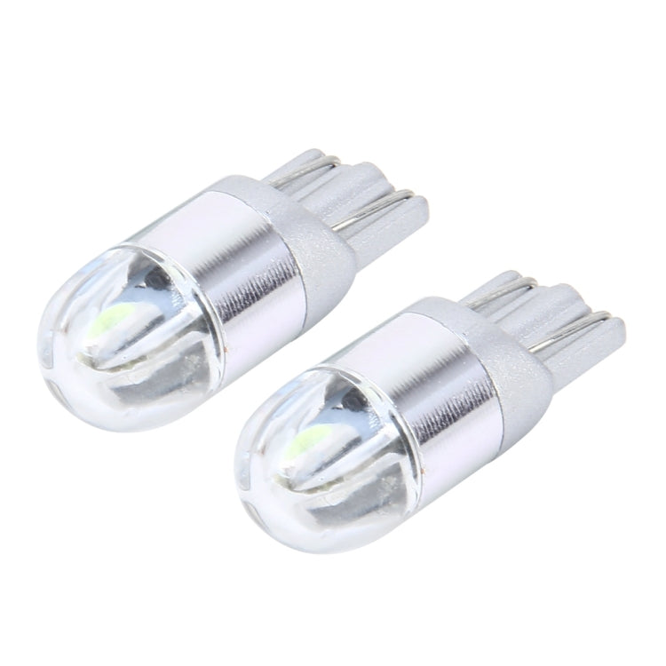 قطعتان من مصابيح T10 2 وات 2 SMD-3030 LED لإضاءة السيارة، تيار مستمر 12 فولت، 2 SMD-3030، 2 SMD-3030 LED