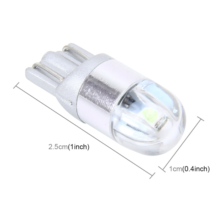 قطعتان من مصابيح T10 2 وات 2 SMD-3030 LED لإضاءة السيارة، تيار مستمر 12 فولت، 2 SMD-3030، 2 SMD-3030 LED