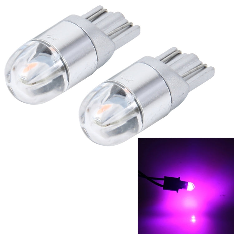 قطعتان من مصابيح T10 2 وات 2 SMD-3030 LED لإضاءة السيارة، تيار مستمر 12 فولت، 2 SMD-3030، 2 SMD-3030 LED