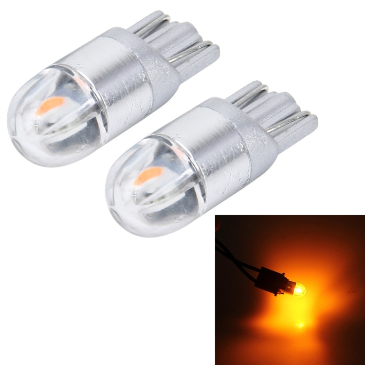 قطعتان من مصابيح T10 2 وات 2 SMD-3030 LED لإضاءة السيارة، تيار مستمر 12 فولت، 2 SMD-3030، 2 SMD-3030 LED