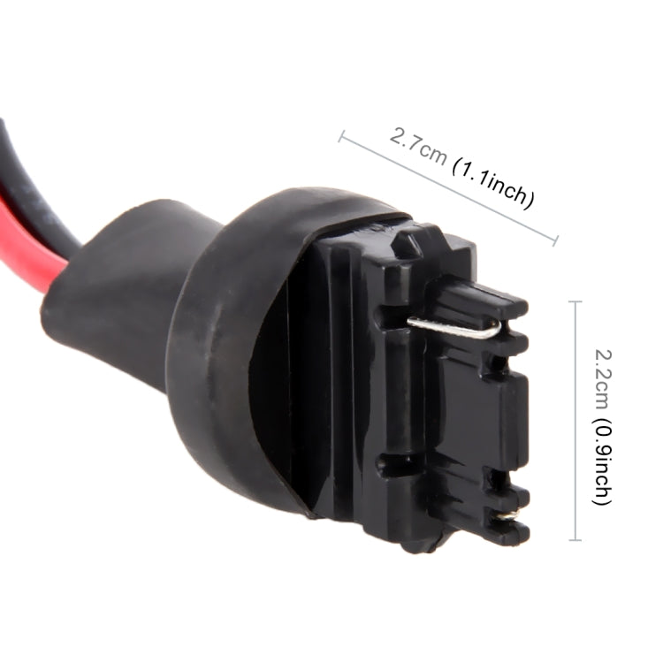 1 Pair T25 / 3156 Bulb Holder Base Male Socket with Wire, T25 / 3156