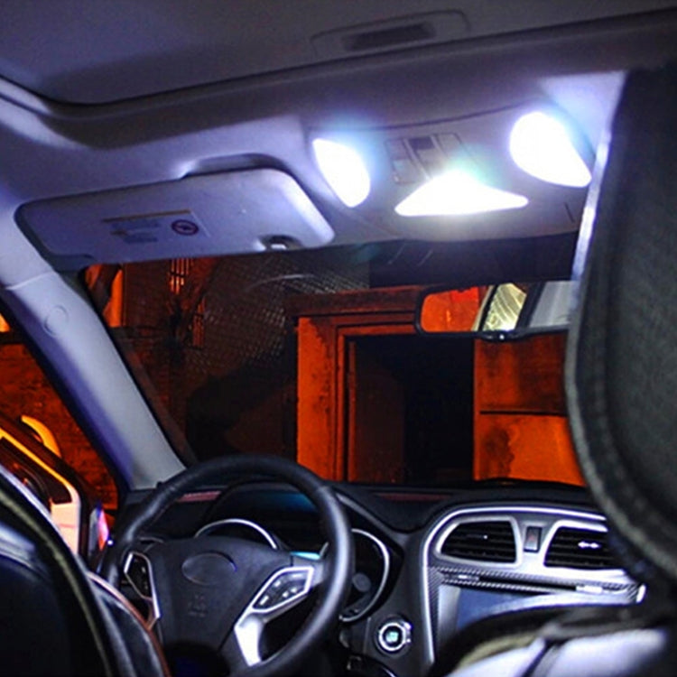 2 PCS 2W 100 LM 6000K 41MM 6 SMD-7020 LEDs Bicuspid Port Decoding Car Dome Lamp LED Reading Light, DC 12V, White Light, 41MM
