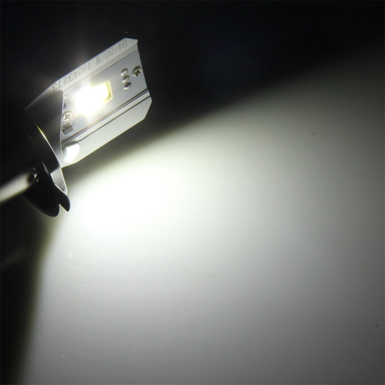 H4 12W 800lm 6000K COB LEDs Motorcycle Headlight Lamp, DC 6-80V, 12W 800LM