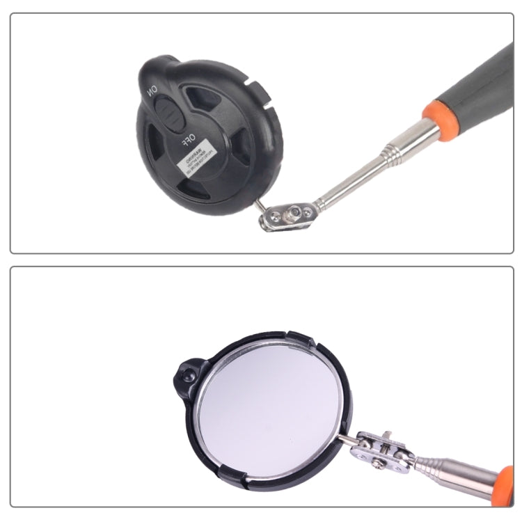 Retractable Vehicle Car Chassis Telescoping Inspection Mirror with 1 PCS 5mm LED Light, Mirror Diameter: 55mm, Max Expanding Length: 940mm, Diameter: 55mm, Max Expanding Length: 940mm