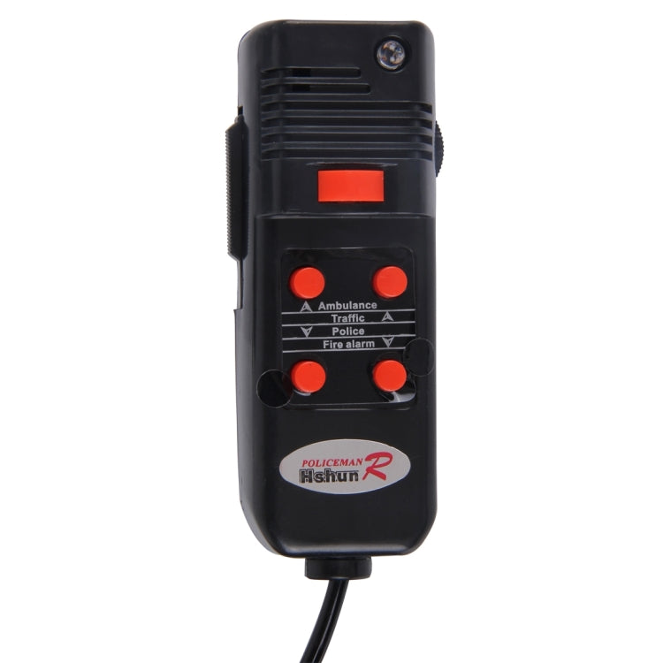 HJS-78005 12 فولت 60 واط 300 ديسيبل بوق هوائي كهربائي للسيارة، مكبر صوت صفارة الإنذار، 5 نغمات صوتية/3 نغمات صوتية، صوت عالٍ للغاية مع ميكروفون، طول الكابل: 60 سم، HJS-78005