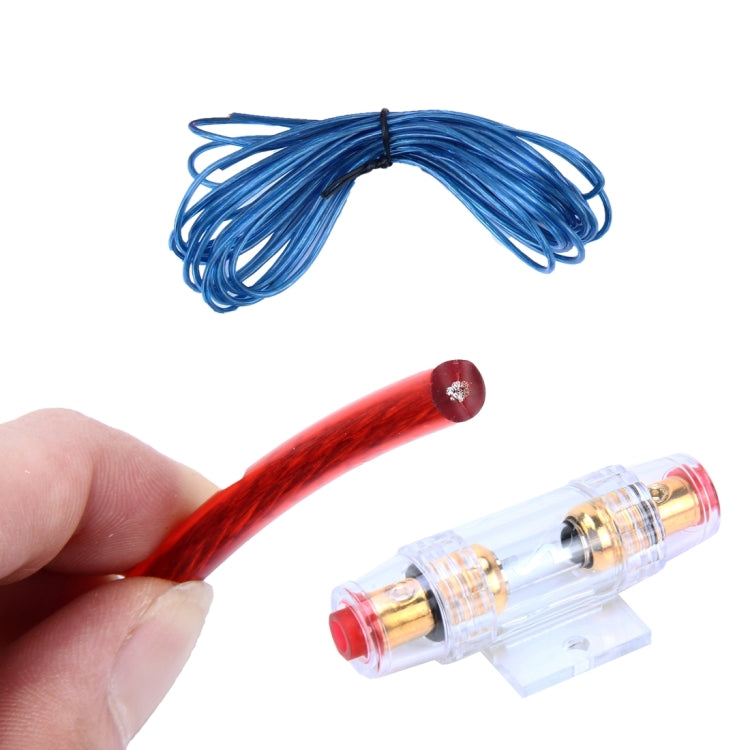 مجموعة تركيب أسلاك مضخم الصوت للسيارة YH-128 بقوة 1200 واط مع موصل RCA عالي الأداء، وكابل طاقة صوت لمضخم الصوت للسيارة