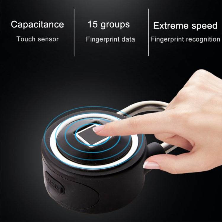 Waterproof Intelligent Bluetooth Fingerprint Padlock Remote Unlocking for iOS / Android, Fingerprint and Remote Padlock(Black), Fingerprint and Remote Padlock(Blue), Fingerprint and Remote Padlock(Silver)