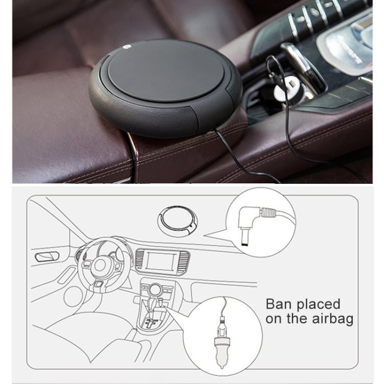 كارزور Z1 2 واط USB لتنقية الهواء للسيارة، منظف هواء بالأيونات السالبة، (أسود)، (أبيض)