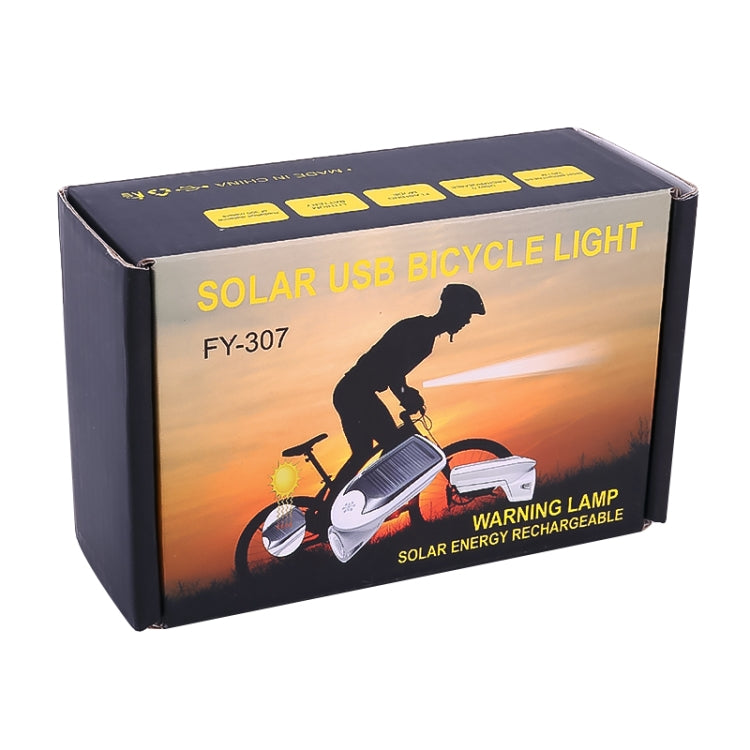 3W 240LM USB Solar Energy Motorcycle / Bicycle Front Light, Front Light White, Front Light Black