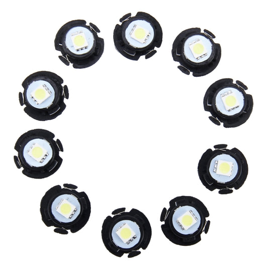 10 PCS 0.3W T6.5 Wedge Instrument Panel LED Light Dashboard Gauge Cluster Indicator Lamp Bulb, 0.3W T6.5