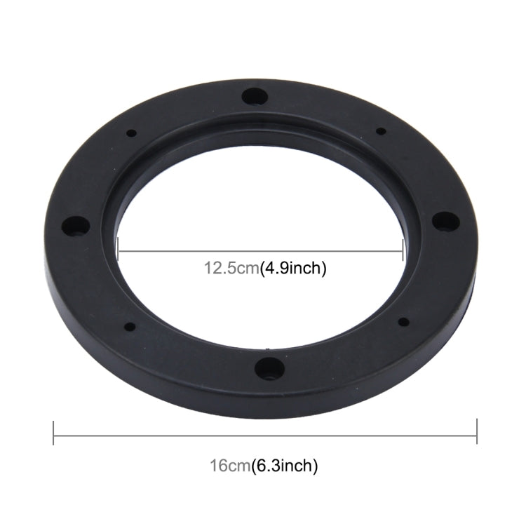 2 PCS 5 inch Car Auto ABS Loudspeaker Base Protection Hollow Cover Holder Mat, Inner Diameter: 12.5cm, 12.5cm