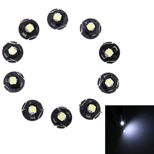 10 PCS 0.5W T4.2 Wedge Instrument Panel LED Light Dashboard Gauge Cluster Indicator Lamp Bulb, 0.5W T4.2