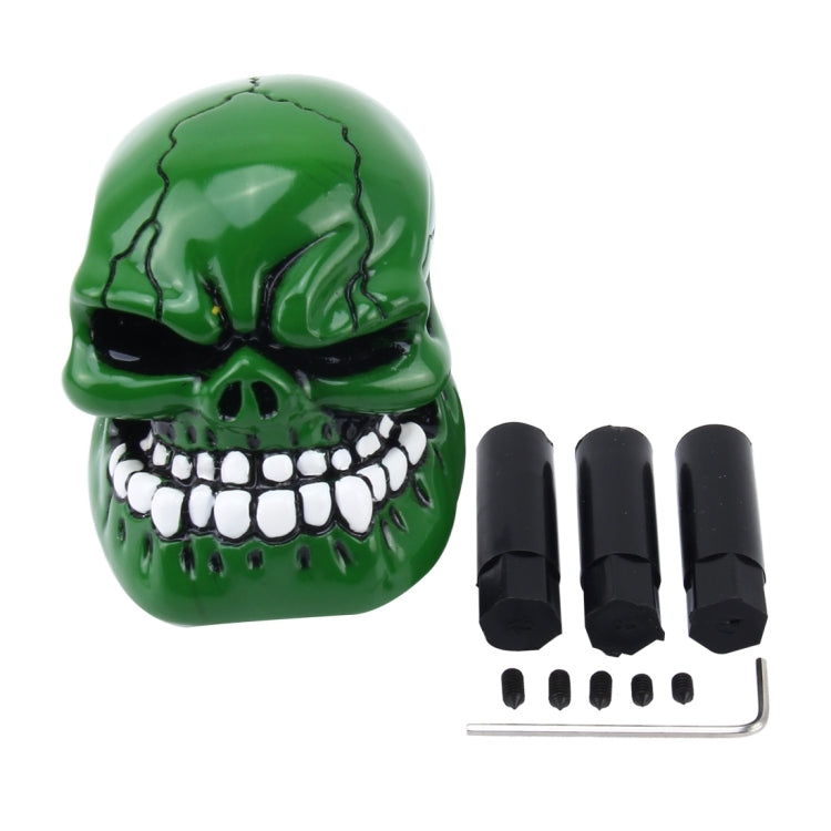 Universal Skull Head Shape ABS Manual or Automatic Gear Shift Knob with Three Rubber Covers Fit for All Car, Skull Head Shape 1, Skull Head Shape 2, Skull Head Shape 3